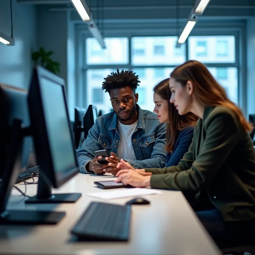 Creative team brainstorming